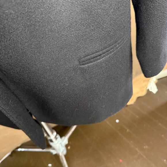 Dumas Cashmere Blend Black Blazer Women’s 14 NWT Made in USA Wool Jacket 80s - Picture 5 of 14